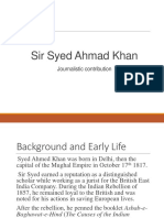 Journalistic Contribution of Sir Syed Ahmad Khan