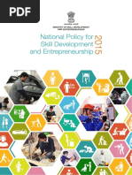 National Policy On Skill Development and Entrepreneurship (NPSDE) 2015