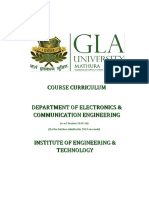 B.tech (Electronics & Communication Engineering) Course Curriculum