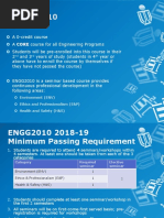 Engg2010 (H&s and 1elective)