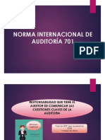 NIA 701 Cuestiones Clave de Auditoria