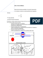 Esfuerzo Admisible A Corte de Madera