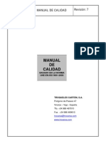 Manual de Calidad Troqueles