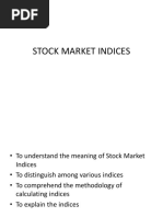 Stock Market Indices