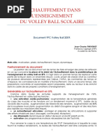 Echauffement VB 2 PDF