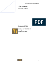 McDonalds Managing Market