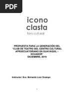 Propuesta para La Creación Del Club de Teatro Del Centro Cultural Afro