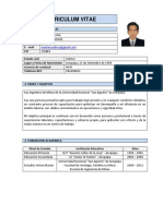 Curriculum Vitae Marco Cuadros Salcedo