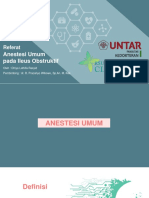 Referat Anestesi Umum Pada Ileus Obstruktif