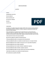 Carta de Aceptación Auditoria