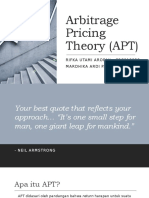 Arbitrage Pricing Theory (APT)