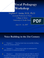 Vocal Pedagogy 2007