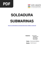 Soldadura Submarina