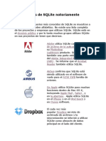 Empresas Que Utilizan SQLite Notoriamente Conocidas