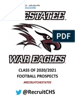 Chestatee High School Football Prospect List 2020-2021