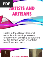 Artists and Artisans