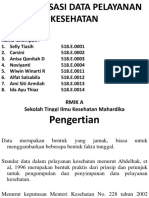 Standarisasi Data Pelayanan Kesehatan Bu Ola