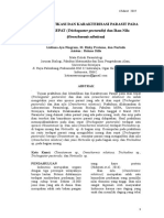 Jurnal IDENTIFIKASI DAN KARAKTERISASI PARASIT PADA IKAN SEPAT (Trichogaster Pectoralis) Dan Ikan Nila (Oreochormis Niloticus)