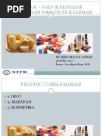 Faktor - Faktor Penyebab Kontaminasi Pada Produk Farmasi