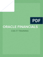 Oracle Financials Functional Consultant Training