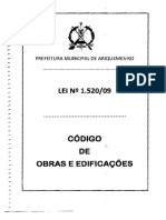 LEI #1520-09 Código Obras