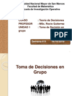 Semana 9 - Toma de Decisiones en Grupo - SSM