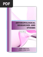 Anthropological Researches and Studies No 8 (5) .PDF Publication 2