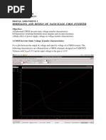 CMOS Inverter Modelling On CADENCE