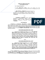 Deed of Sale of Unregistered Land (Milagros Soriano and Patrick Bungay)