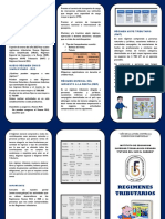 Triptico REGIMENES TRIBUTARIOS