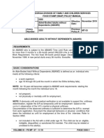 Georgia Food Stamp Policy Manual