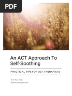 An ACT Approach To Self-Soothing