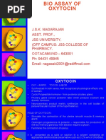 Bioassay of Oxytocin