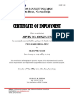 Ojt Certificate