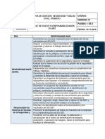 Anexo 5 Matriz de Roles y Responsabilidades en SST