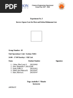 Experiment 3 Inverse Square Law For Heat and Stefan Boltzmann Law