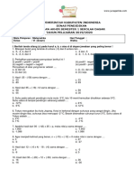 Soal PAS Matematika Kelas 6 Semester 1 Tahun 2019-2020