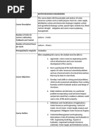 WRE Course Outline