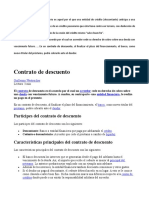 EL Contrato de Descuento Bancario Es Aquel Por El Que Una Entidad de Crédito