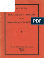 Cole, George D.H. - Doctrinas Y Formas de La Organizacion Politica (1937)