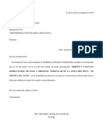 CARTA DE SOLICITUD Defensa de Panel