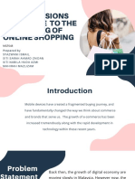 Increasing of Online Shopping