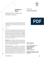 Puncion Lumbar. Condiciones e Indicaciones en Pediatria