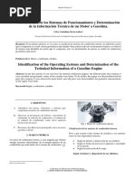 Identificación de Los Sistemas de Funcionamiento y Determinación de La Información Técnica de Un Motor A Gasolina.