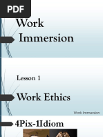 Lesson 1. Work Ethics