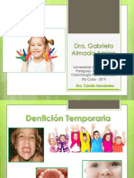 Denticion Temporaria Clase 2019