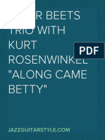 Kurt Rosenwinkel Along Came Betty Without Melody