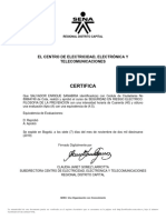 Certificacion Riesgo Electrico