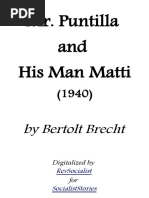 MR Puntilla and His Man Matti - Bertolt Brecht PDF