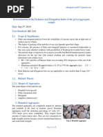 Determination of Flakiness Index and Elongation Index For Given Aggregate Sample